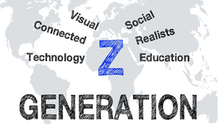 World Map with the words: visual, connected, technology, social, realists, and education written across it.